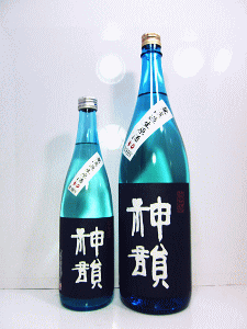 神韻 純米酒 青 無濾過生原酒原料米	吟吹雪	精米歩合	50％ 日本酒度	±0	酸度	1.8 アルコール度	16～17	酵母	協会7号